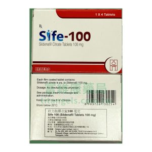 約克 – 欣力挺膜衣錠 Sife-100 西地那非 100mg (4粒/盒)